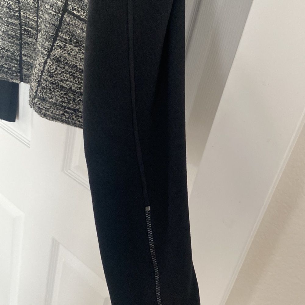 Ann Taylor Chic Black/Gray Wool Blend Tweed Jacket Blazer Career Women’s Size 6 - Picture 11 of 14